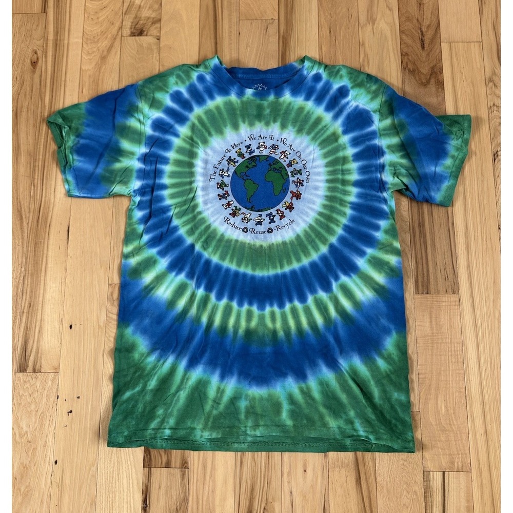 Sundog Grateful Dead Flag Bears Reduce Reuse Recycle Earth Day T Shirt Large